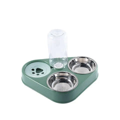 Pet Feeder Bowl With Water Dispenser