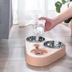 3 in 1 Pet Food Bowl  Drinking Feeder