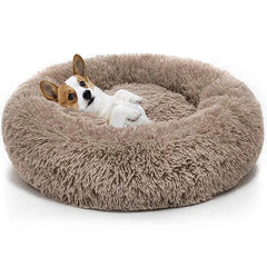 Cozy Round Pet Lounger Bed