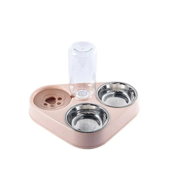 3 in 1 Pet Food Bowl  Drinking Feeder